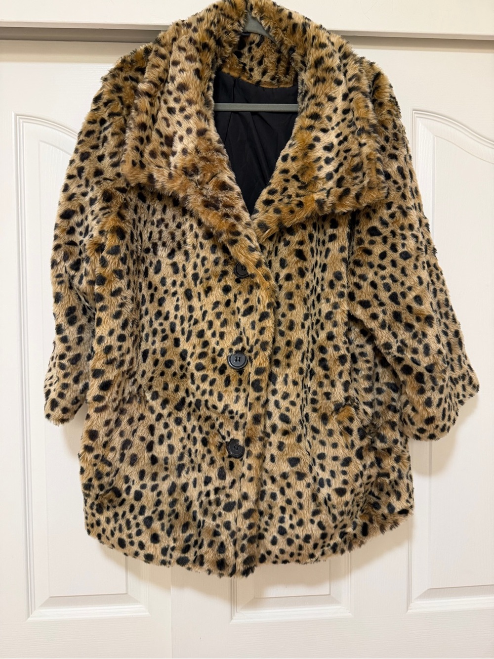 Like New‼️ Torrid Faux Fur Leopard Print Coat Jacket - Size 3